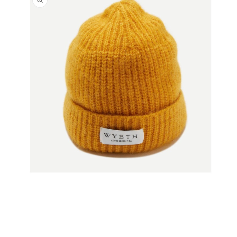 SALE! Wyeth Mohair  gold beanie